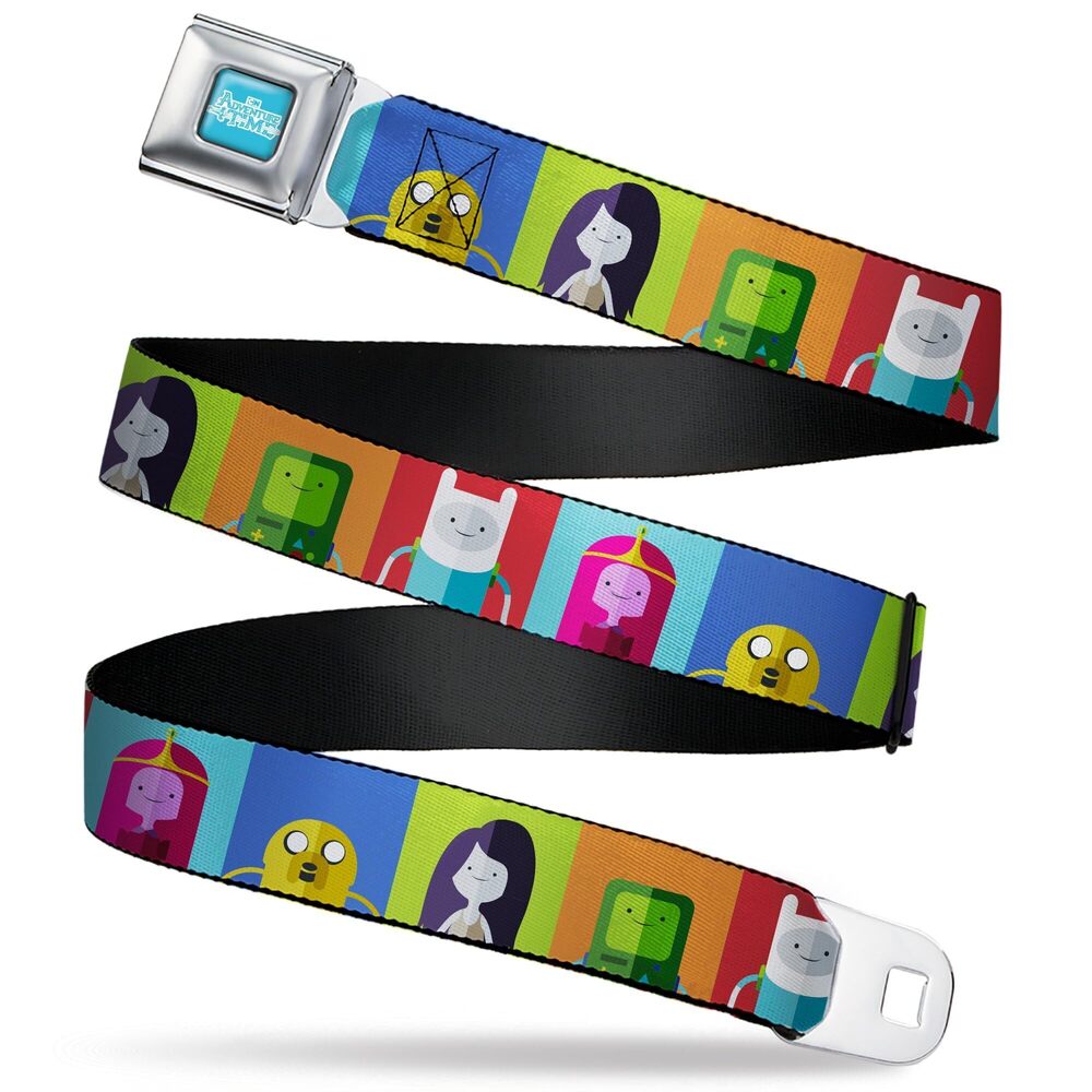 1088 Cartoon Network Belt, Seatbelt Buckle Belt, Adventure Time Five